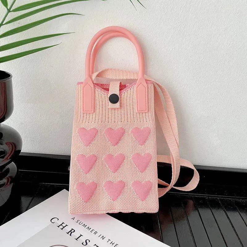 Love Mini Knit Shoulder Crossbody Bag - Bella Enchanté